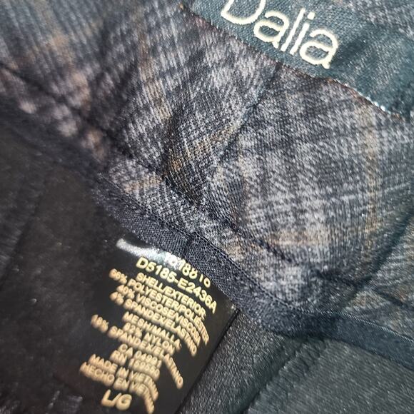 DALIA NWT WOMENS SIZE LARGE TUMMY CONTROL PLAID DRESS PANTS - Picture 6 of 8